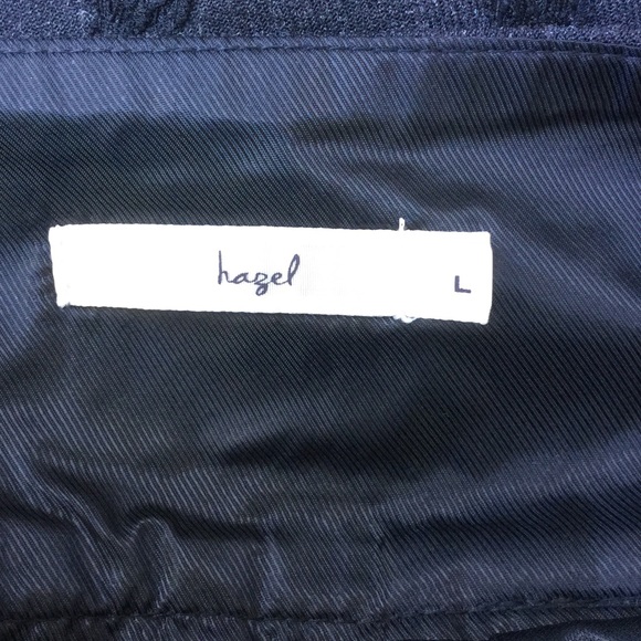 Gray Pencil Skirt w/ Lace L 12 - Picture 4 of 4